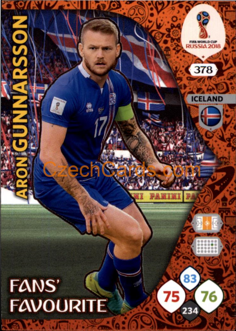 Aron Gunnarsson 2018 Panini WC Russia  Adrenalyn Fans' Favourite #378