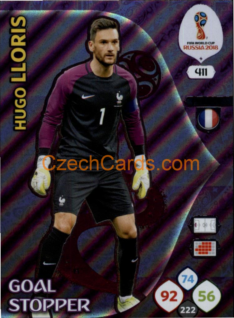 Hugo Lloris 2018 Panini WC Russia Goal Stopper 4 #411