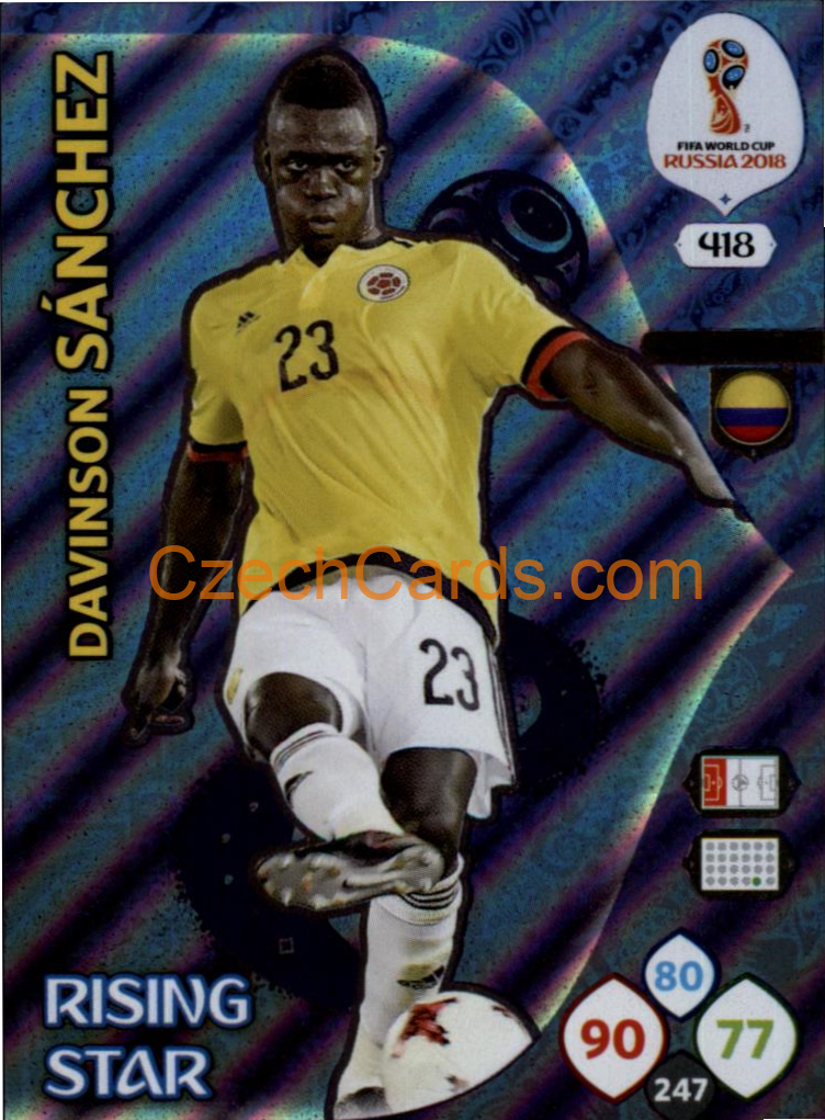 Davinson Sánchez 2018 Panini WC Russia Goal Rising Star #418