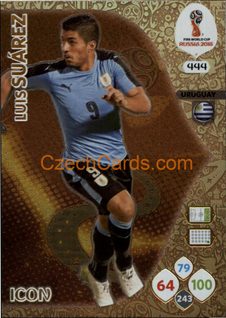 Luis Suárez 2018 Panini WC Russia Goal Icon #444