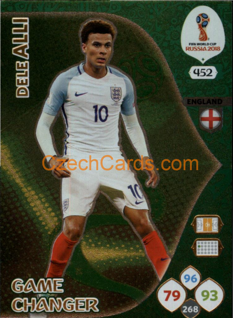 Dele Alli 2018 Panini WC Russia Game Changer #452