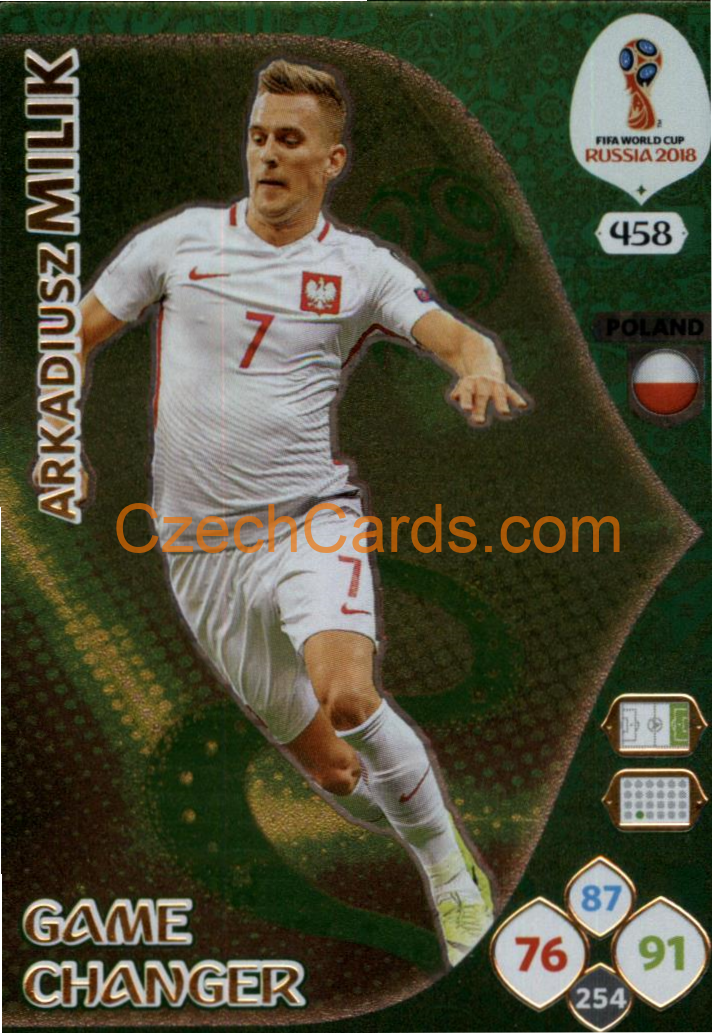 Arkadiusz Milik 2018 Panini WC Russia Game Changer #458