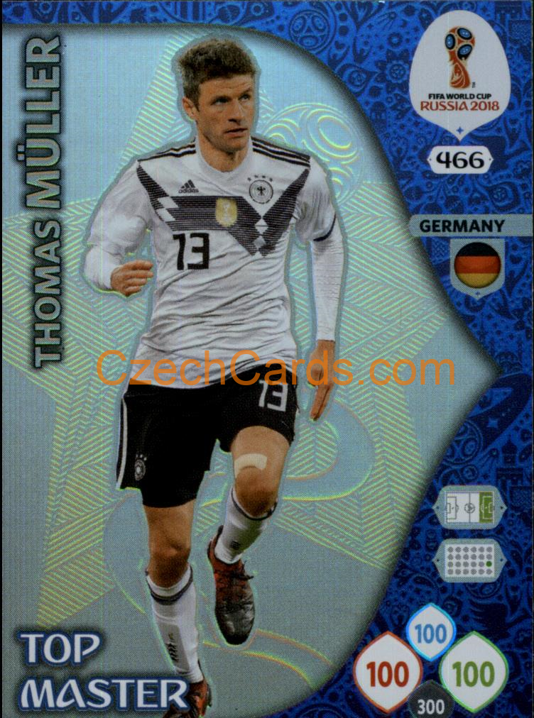 Thomas Müller 2018 Panini WC Russia Top Master #466