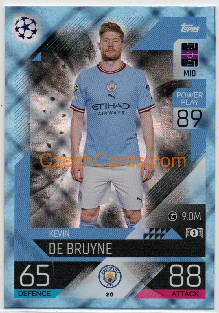 Kevin De Bruyne Topps Match Attax 2022/23 Crystal Parallel #20