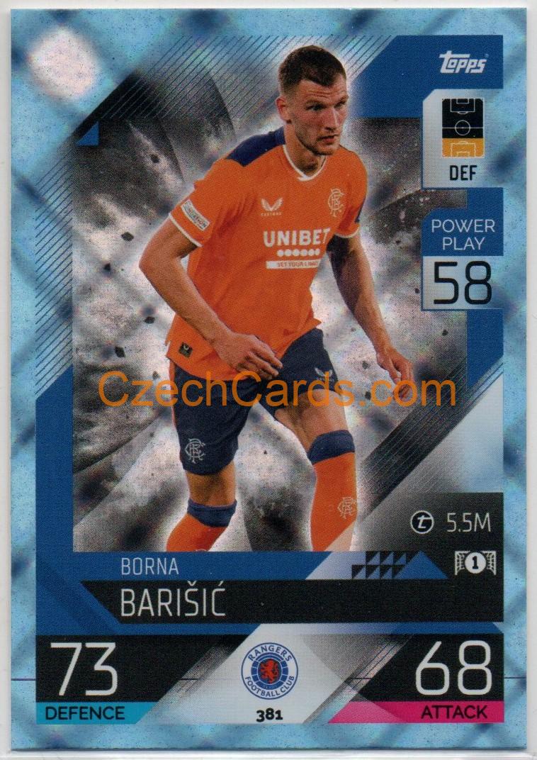 Borna Barišić Topps Match Attax 2022/23 Crystal Parallel #381
