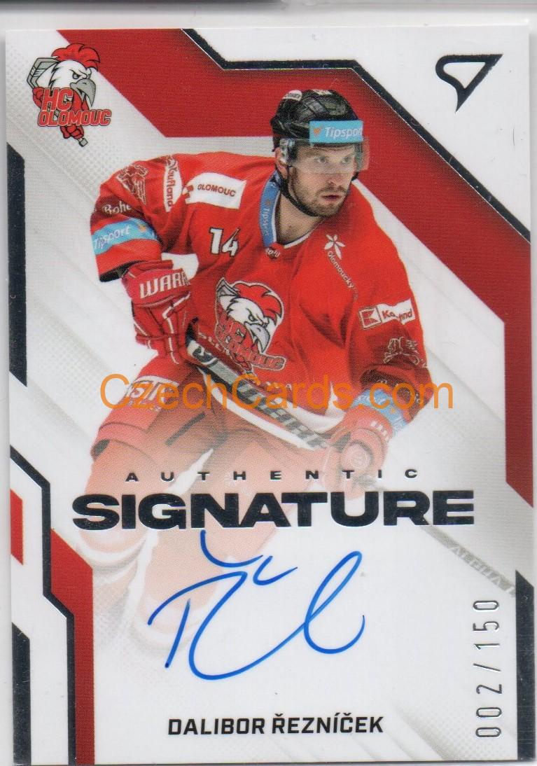 Dalibor Řezníček 2022/23 SportZoo Tipsport EHL Authentic Signature /150 #AS1-DR