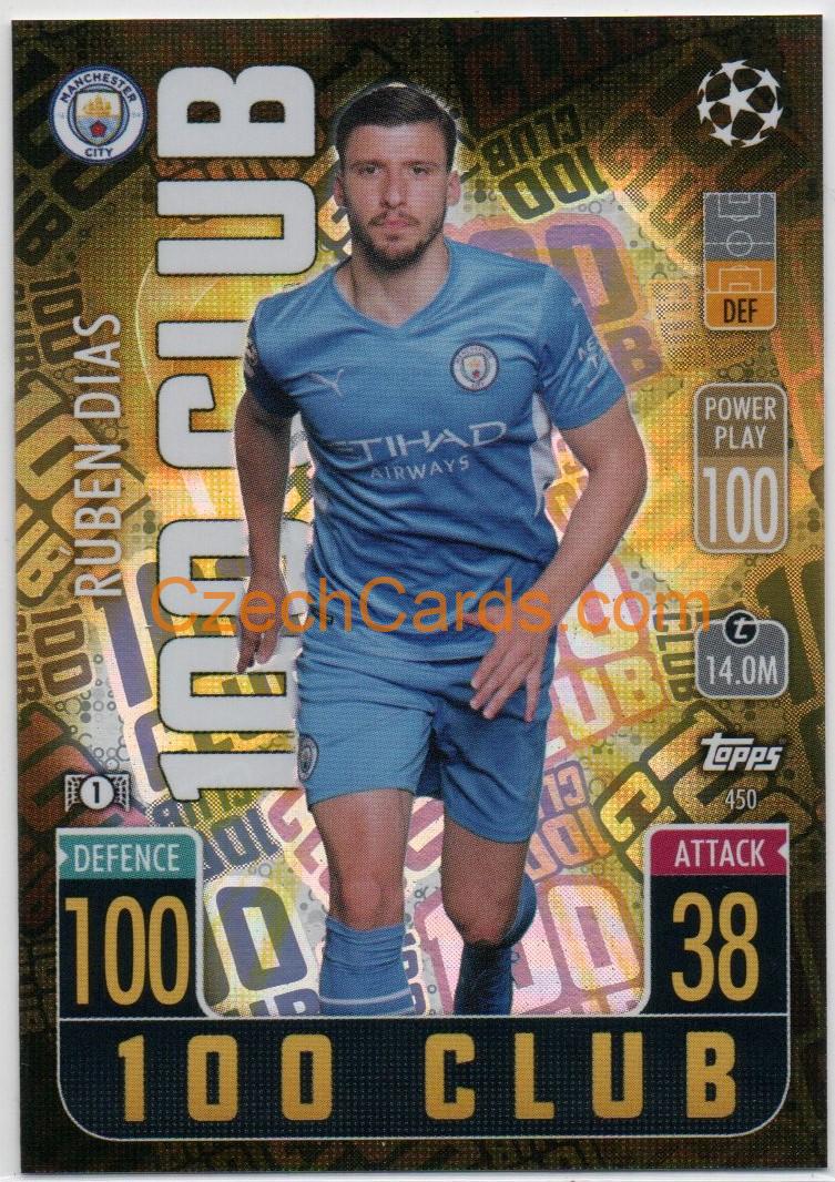 Rúben Dias Topps Match Attax 2021/22 100 Club #450