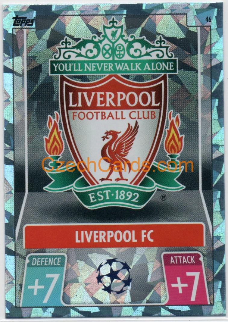 Club Badge Liverpool Match Attax 2021/22 Crystal Paralel #46