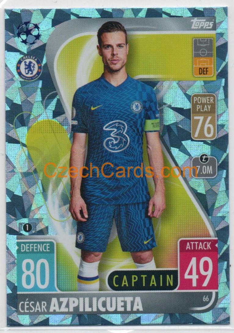 César Azpilicueta Match Attax 2021/22 Crystal Paralel #66