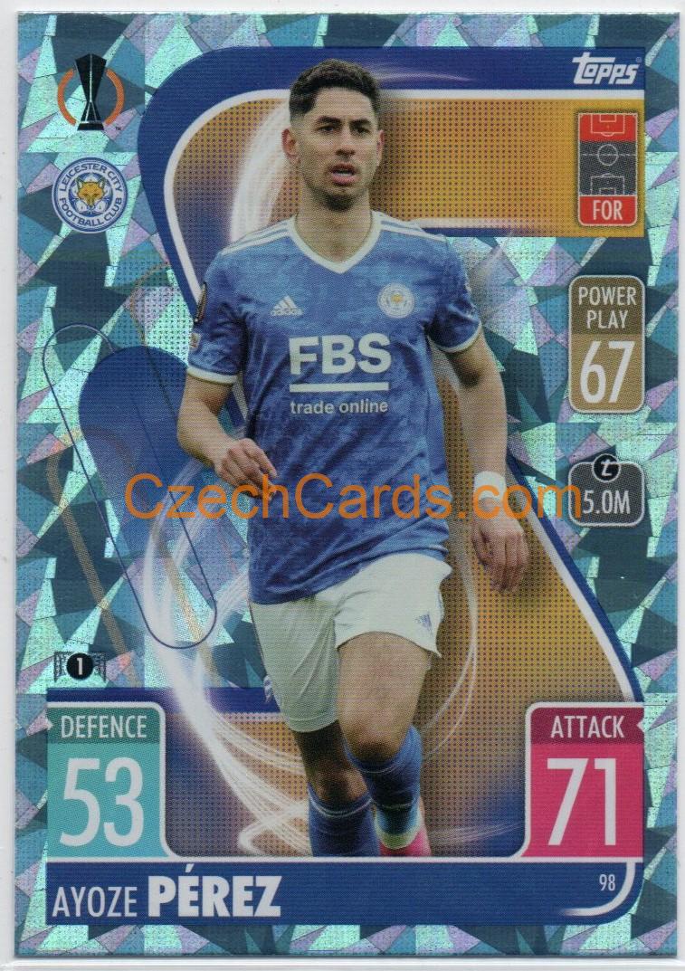 Ayoze Pérez Match Attax 2021/22 Crystal Paralel #98
