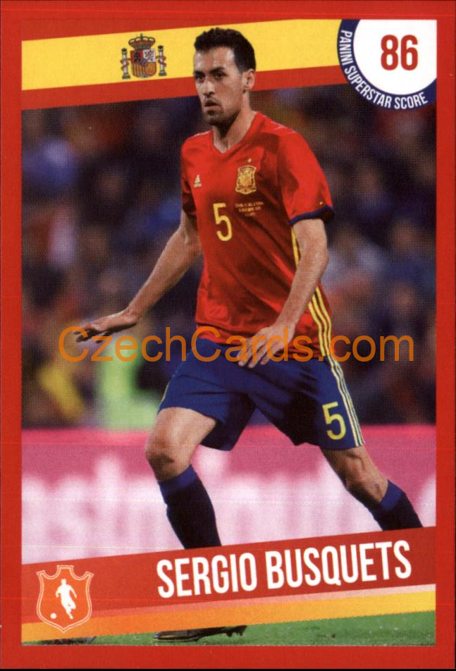Sergio Busquets 2016 Panini Superstars CZ #38
