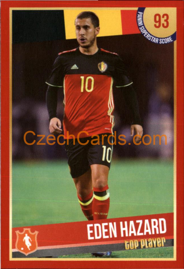Eden Hazard 2016 Panini Superstars CZ #42