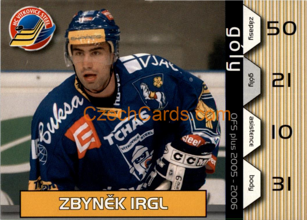 Zbyněk Irgl OFS 2005-06 #G 10