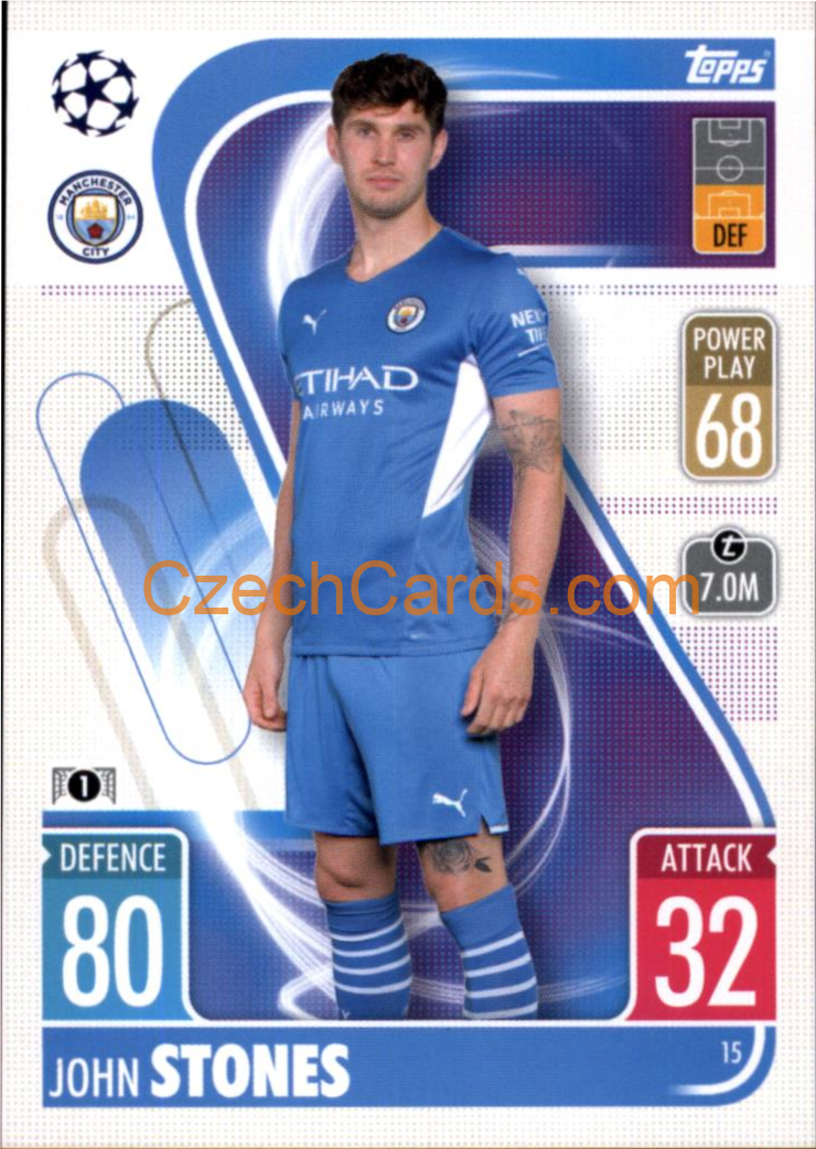 John Stones Topps Match Attax 2021/22 #15