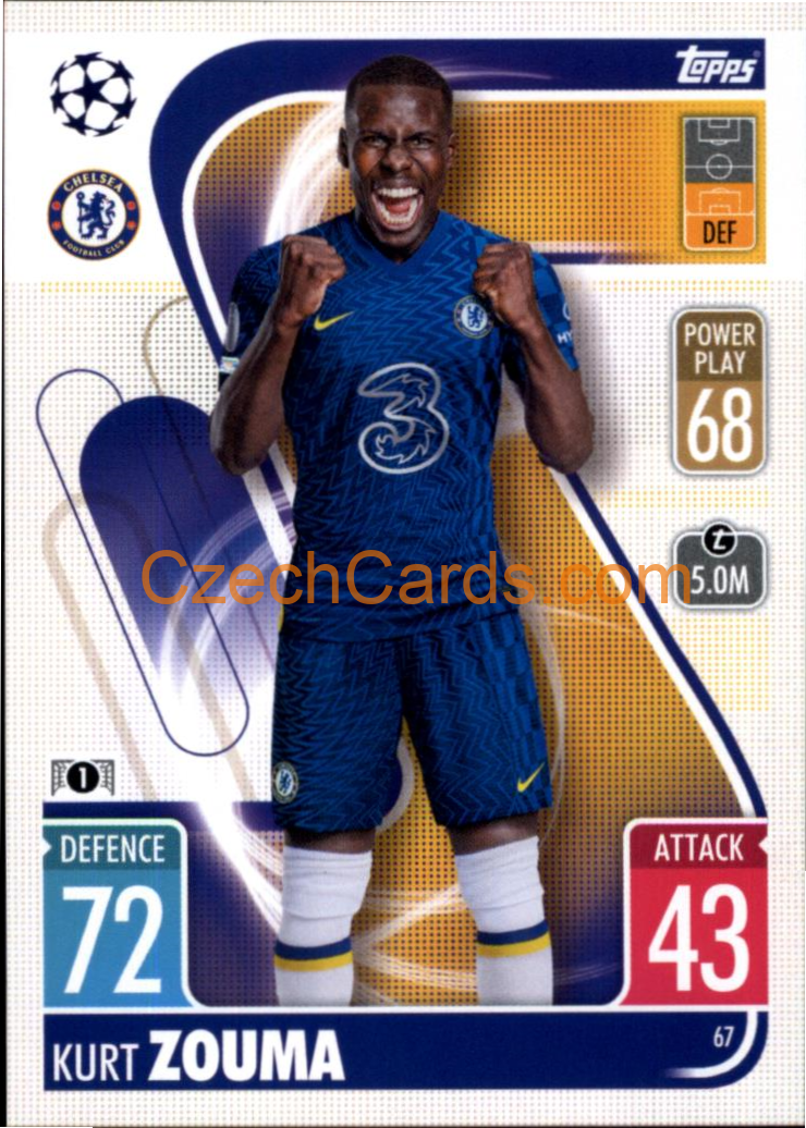 Kurt Zouma Topps Match Attax 2021/22 #67