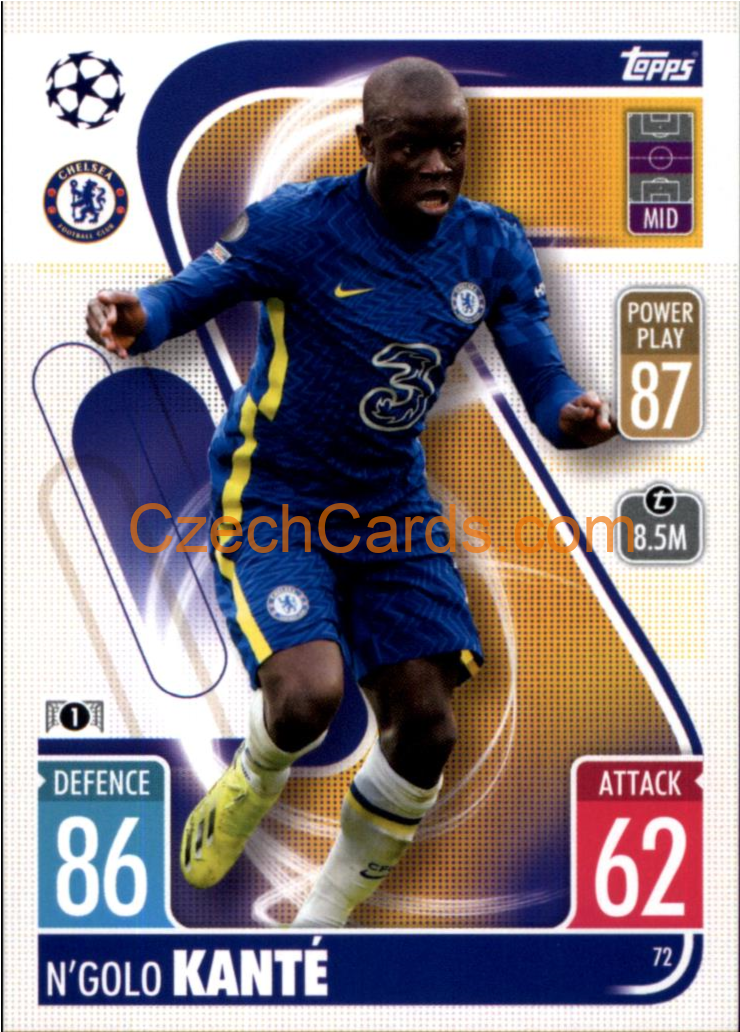 N'Golo Kanté Topps Match Attax 2021/22 #72