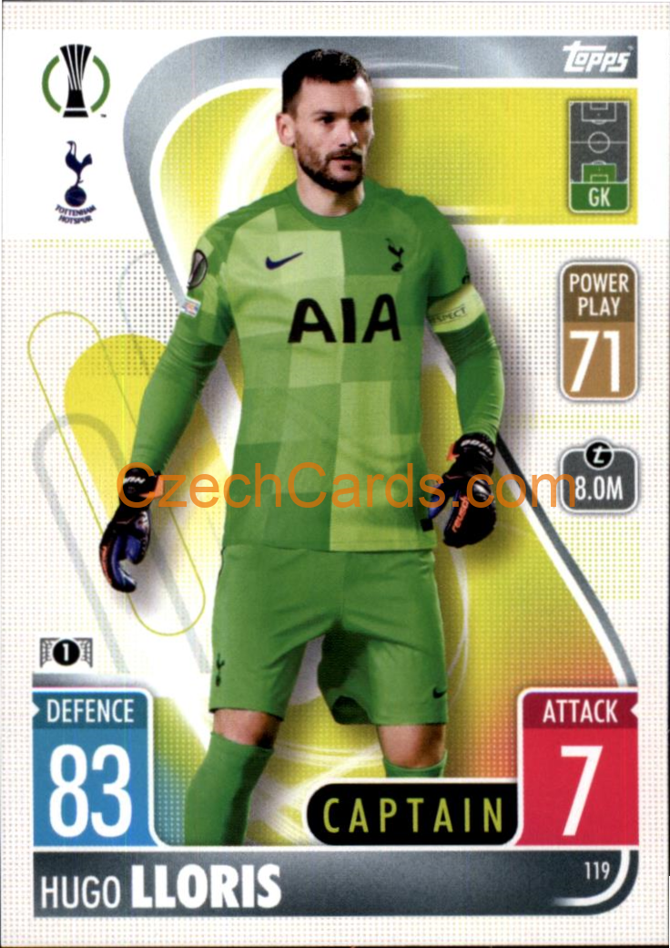 Hugo Lloris Topps Match Attax 2021/22 #119