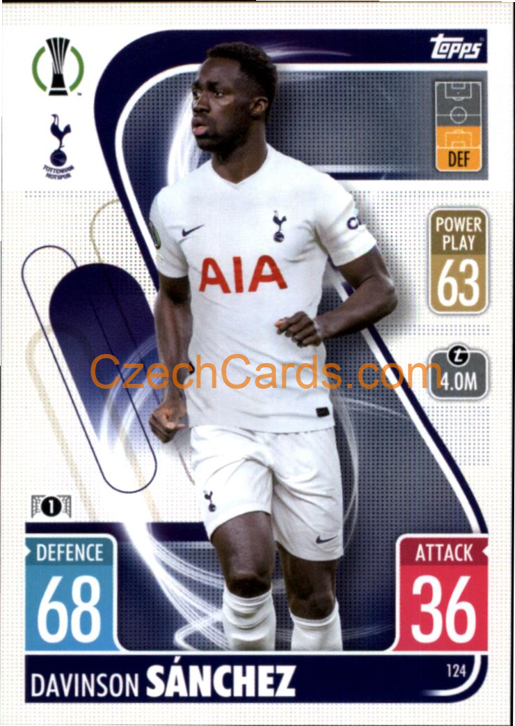 Davinson Sánchez Topps Match Attax 2021/22 #124