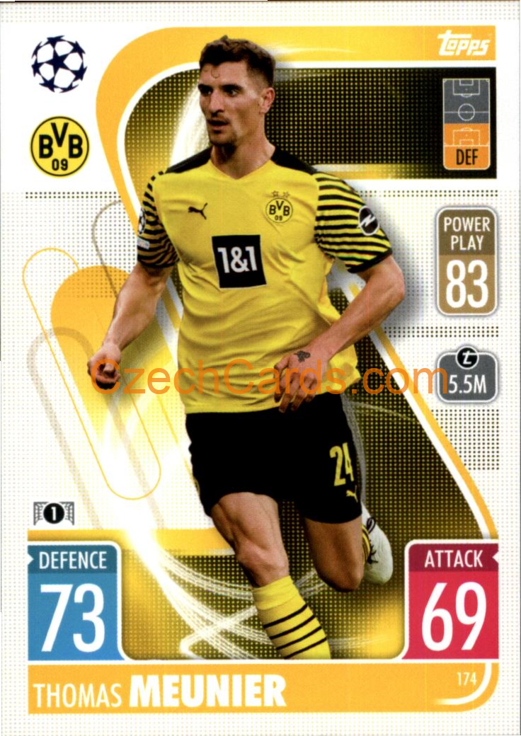 Thomas Meunier Topps Match Attax 2021/22 #174
