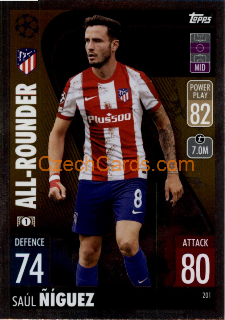 Saúl Ñíguez Topps Match Attax 2021/22 #201