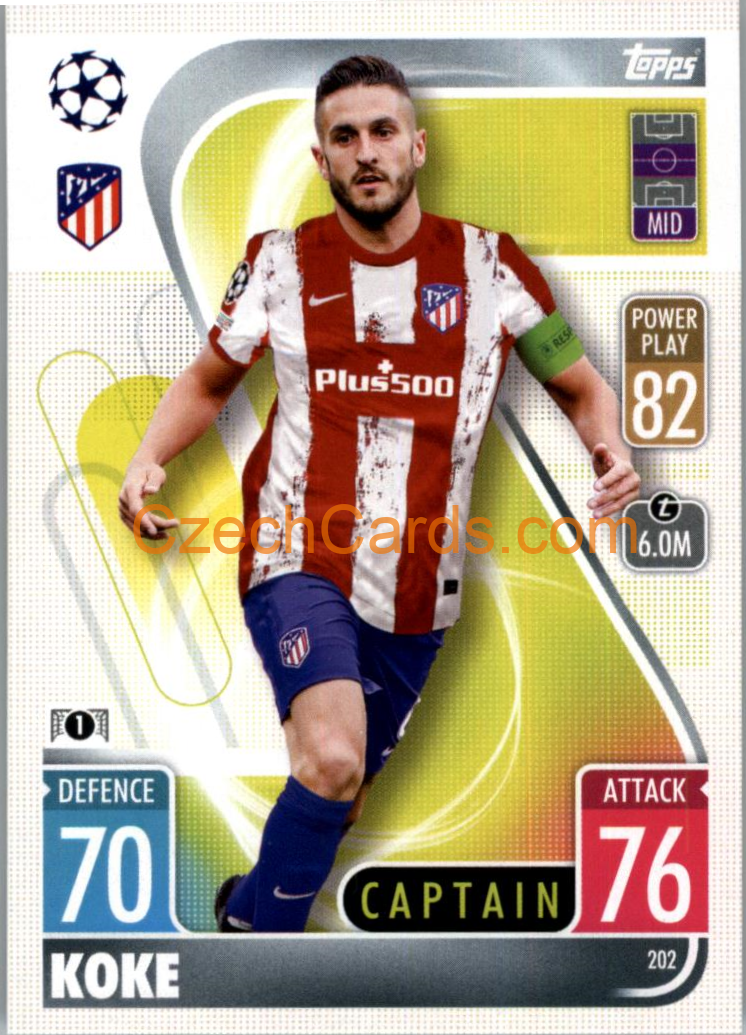 Koke Topps Match Attax 2021/22 #202