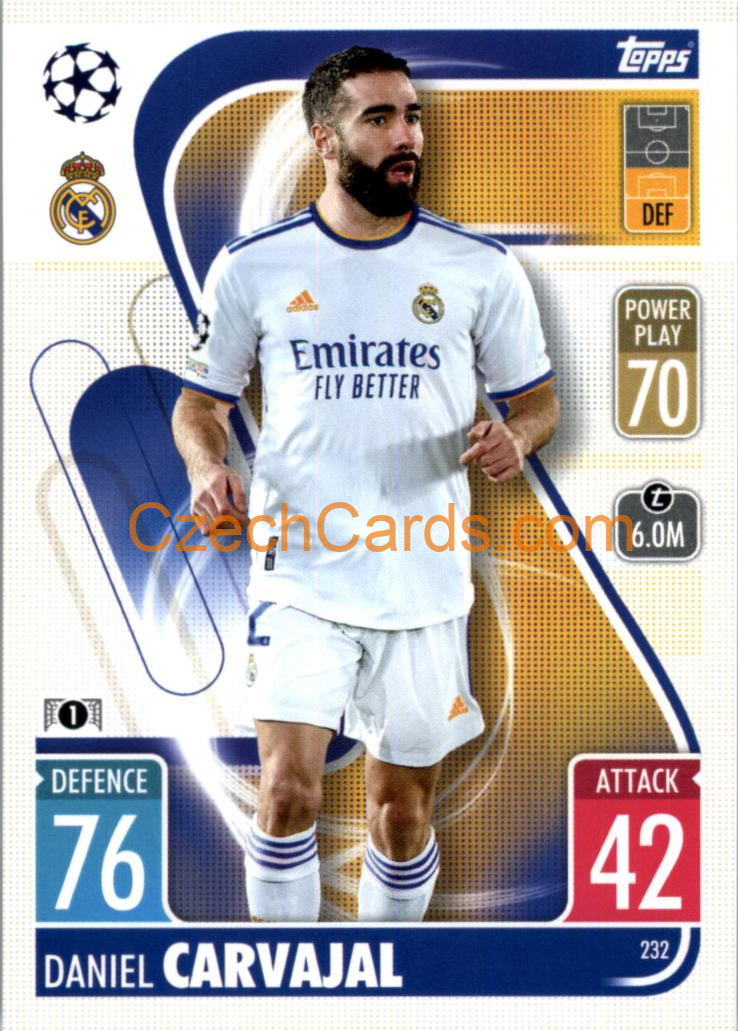 Daniel Carvajal Topps Match Attax 2021/22 #232