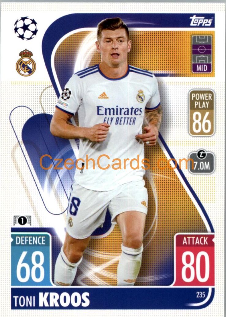 Toni Kroos Topps Match Attax 2021/22 #235