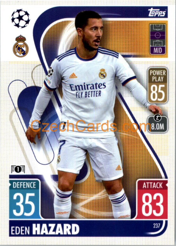 Eden Hazard Topps Match Attax 2021/22 #237