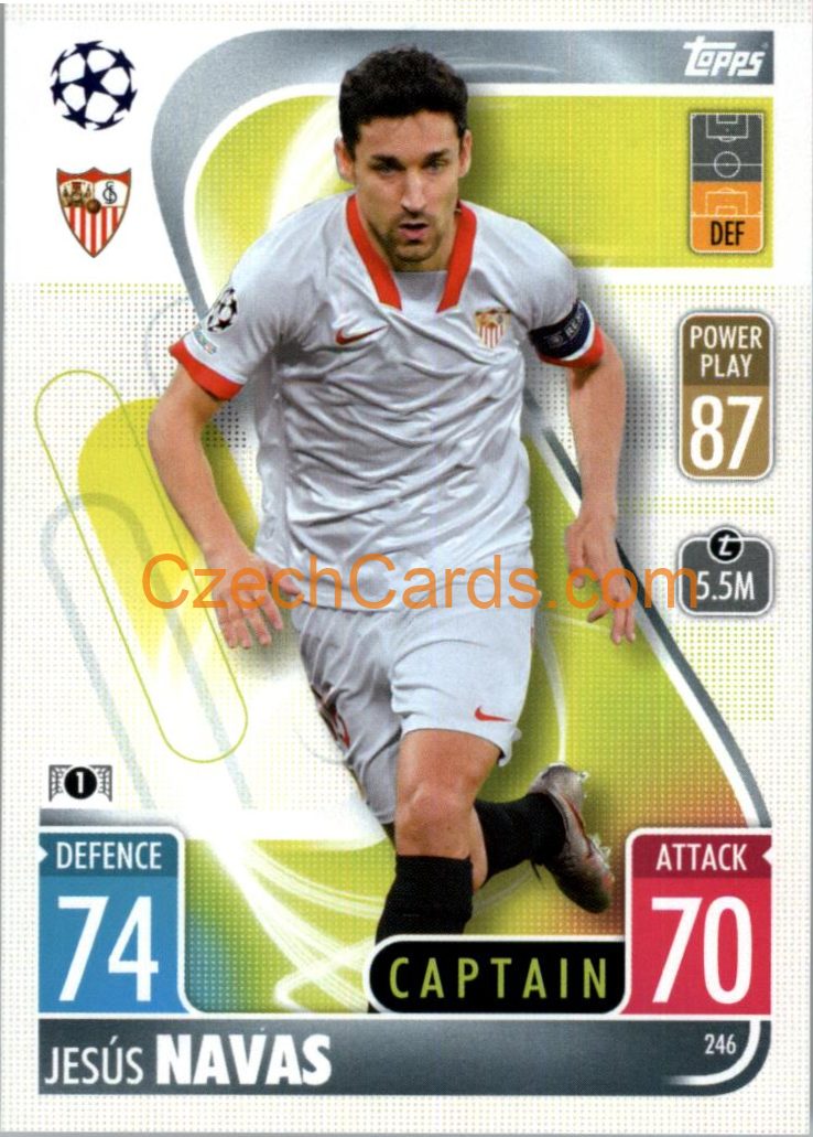 Jesús Navas Topps Match Attax 2021/22 #246