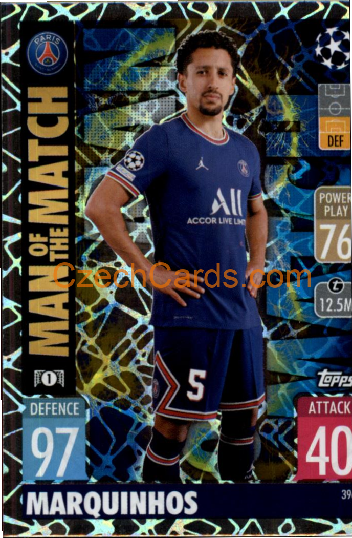 Marquinhos Topps Match Attax 2021/22 Man Of The Match  #396