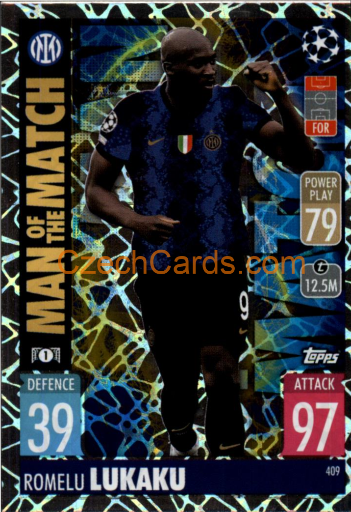 Romelu Lukaku Topps Match Attax 2021/22 Man Of The Match  #409