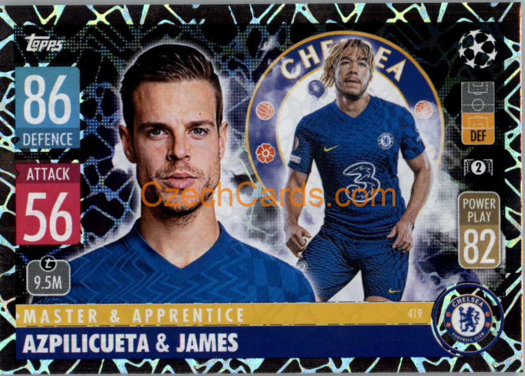César Azpilicueta & Reece James Topps Match Attax 2021/22 #419
