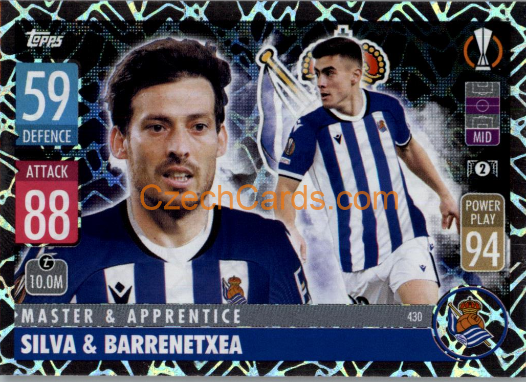 David Silva & Ander Barrenetxea Topps Match Attax 2021/22 #430