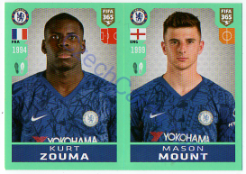 Kurt Zouma - Mason Mount Panini 2020 FIFA 365 #9
