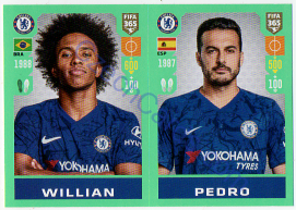 Willian - Pedro Rodríguez Panini 2020 FIFA 365 #12
