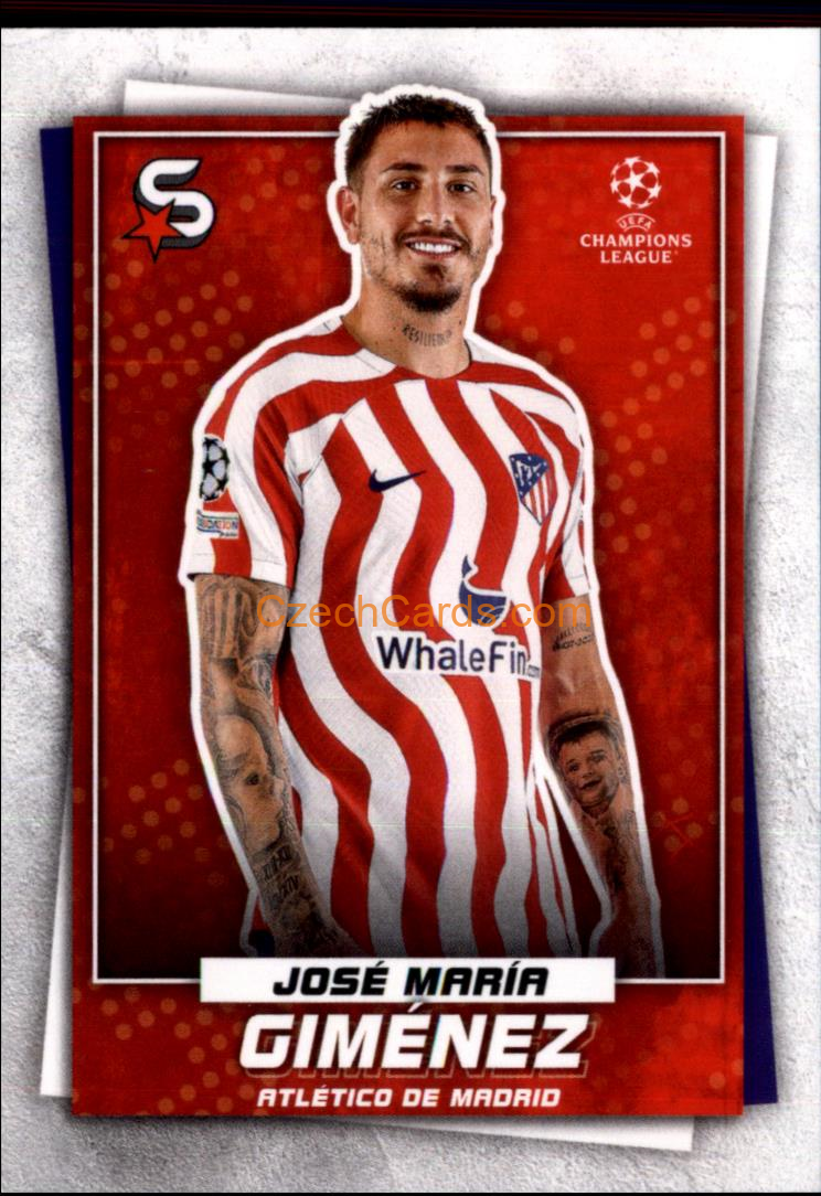 José María Giménez 2022/23 Topps Superstars #58