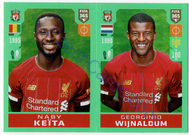 Naby Keïta - Georginio Wijnaldum Panini 2020 FIFA 365 #28
