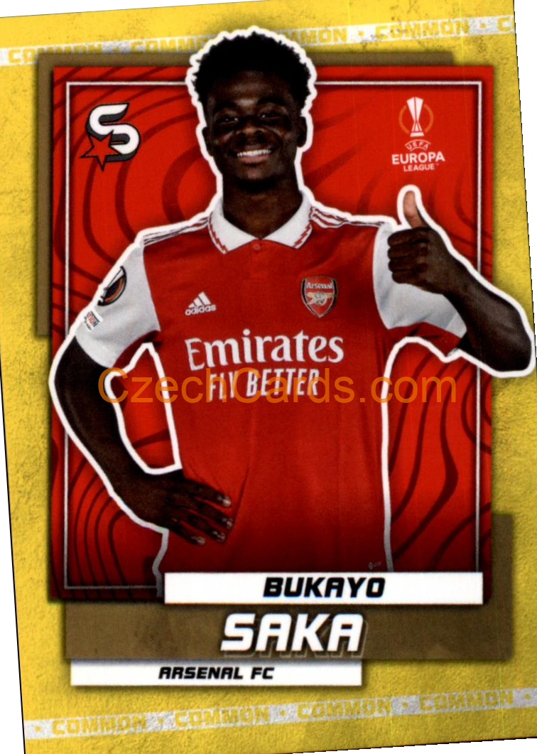 Bukayo Saka 2022/23 Topps Superstars #163 common