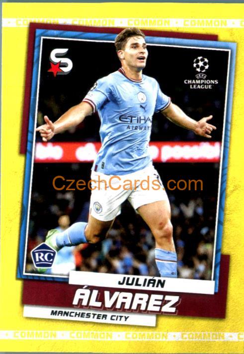 Julián Álvarez 2022/23 Topps Superstars #9 RC variations