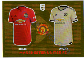 Manchester United FC T-Shirt Panini 2020 FIFA 365 #53 GOLD