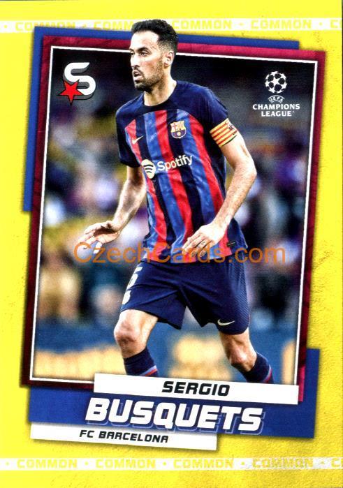 Sergio Busquets 2022/23 Topps Superstars #48 variations