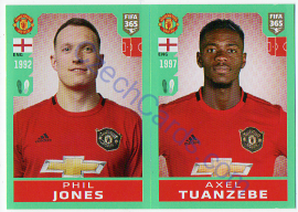 Phil Jones - Axel Tuanzebe Panini 2020 FIFA 365 #55