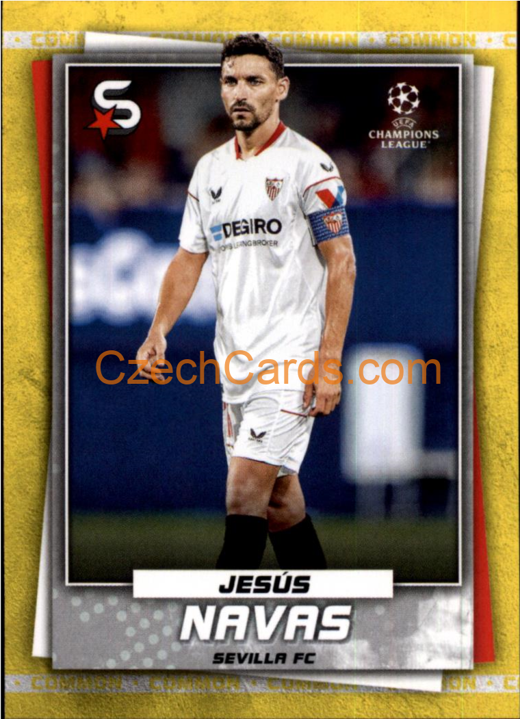 Jesus Navas 2022/23 Topps Superstars #64 variations