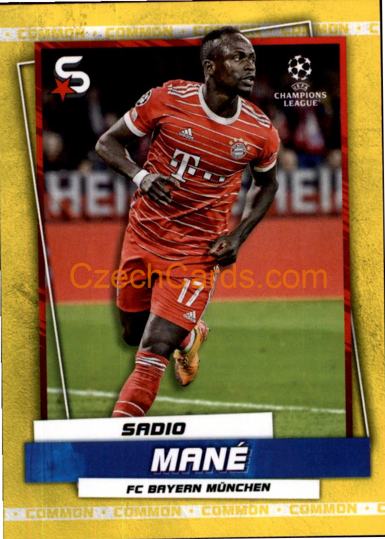 Sadio Mané 2022/23 Topps Superstars #102 variations