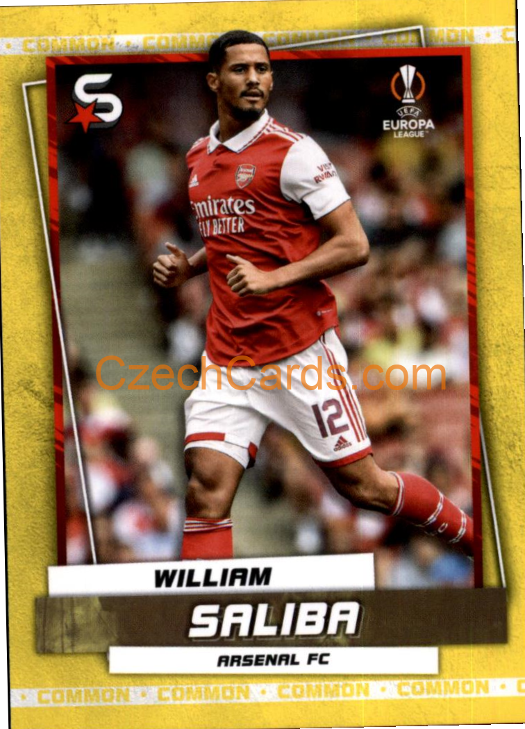 William Saliba 2022/23 Topps Superstars #159 variations