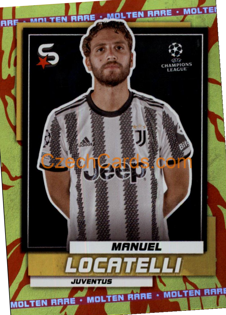 Manuel Locatelli 2022/23 Topps Superstars #90 molten rare