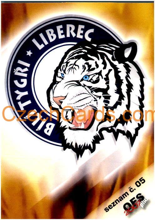 Bílí Tygři Liberec LOGO  OFS 2006/07 #S05