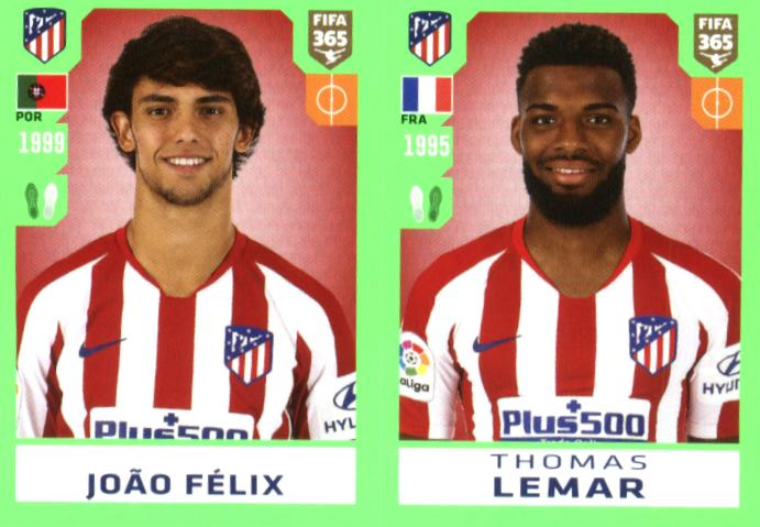 João Félix - Thomas Lemar Panini 2020 FIFA 365 #79