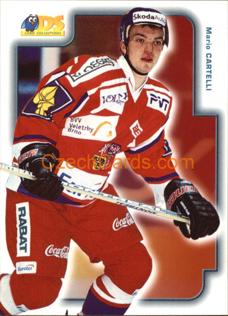 Mario Cartelli DS 2001/02 hokejová kartička #4