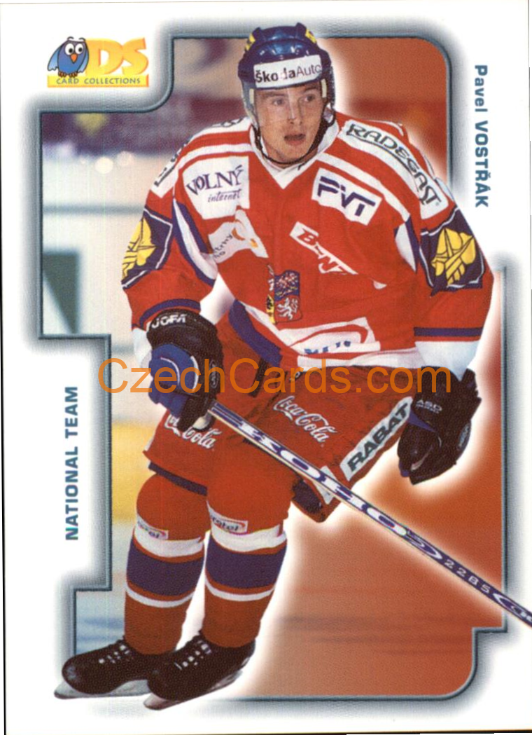 Pavel Vostřák DS 2001/02 hokejová kartička #23